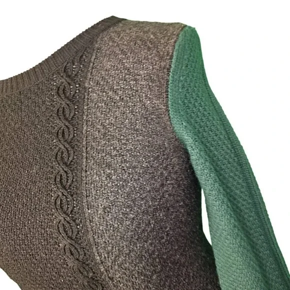 Theory Womens Jiya S Loryelle Wool Colorblock Sweater‎ Dress Small - Picture 3 of 5